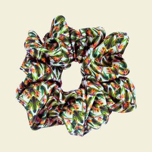 Birds of Paradise - Satin Scrunchie
