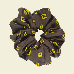 Follow The Yellow Signs - Satin Scrunchie