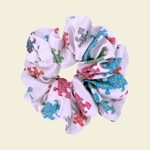 Mosaics Of Pompeii - Satin Scrunchie