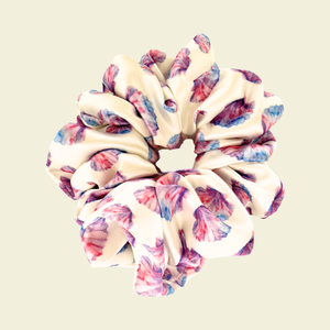 Jersey Scallops - Satin Scrunchie