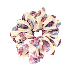 Jersey Scallops - Satin Scrunchie