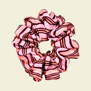 Truffle Ripple - Satin Scrunchie