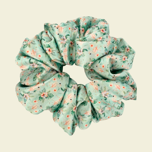 Tropical Bloom - Satin Scrunchie