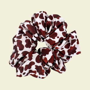 Cow Print - Satin Scrunchie