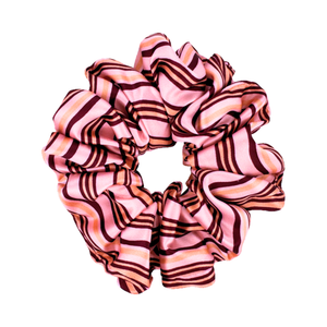 Truffle Ripple - Satin Scrunchie