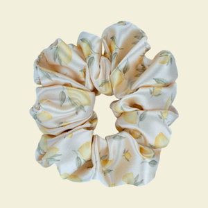Lemon Zest - Satin Scrunchie