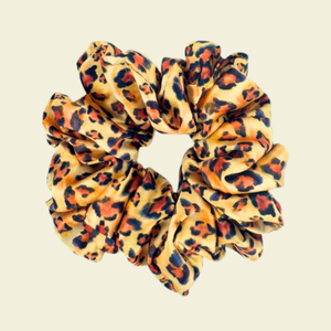 Leopard Print - Satin Scrunchie