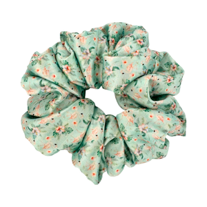Tropical Bloom - Satin Scrunchie