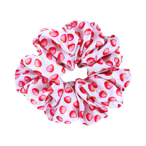 Strawberry Fields - Satin Scrunchie