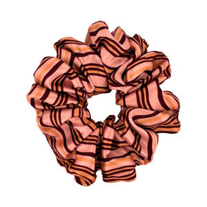 Truffle Ripple - Satin Scrunchie