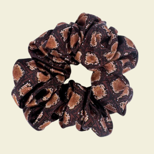 Snake Print - Satin Scrunchie
