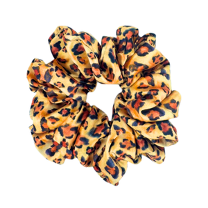 Leopard Print - Satin Scrunchie