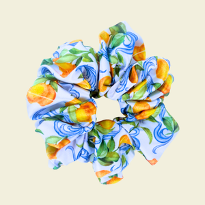 Amalfi Lemons - Satin Scrunchie