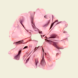 Cherry Blossom - Satin Scrunchie